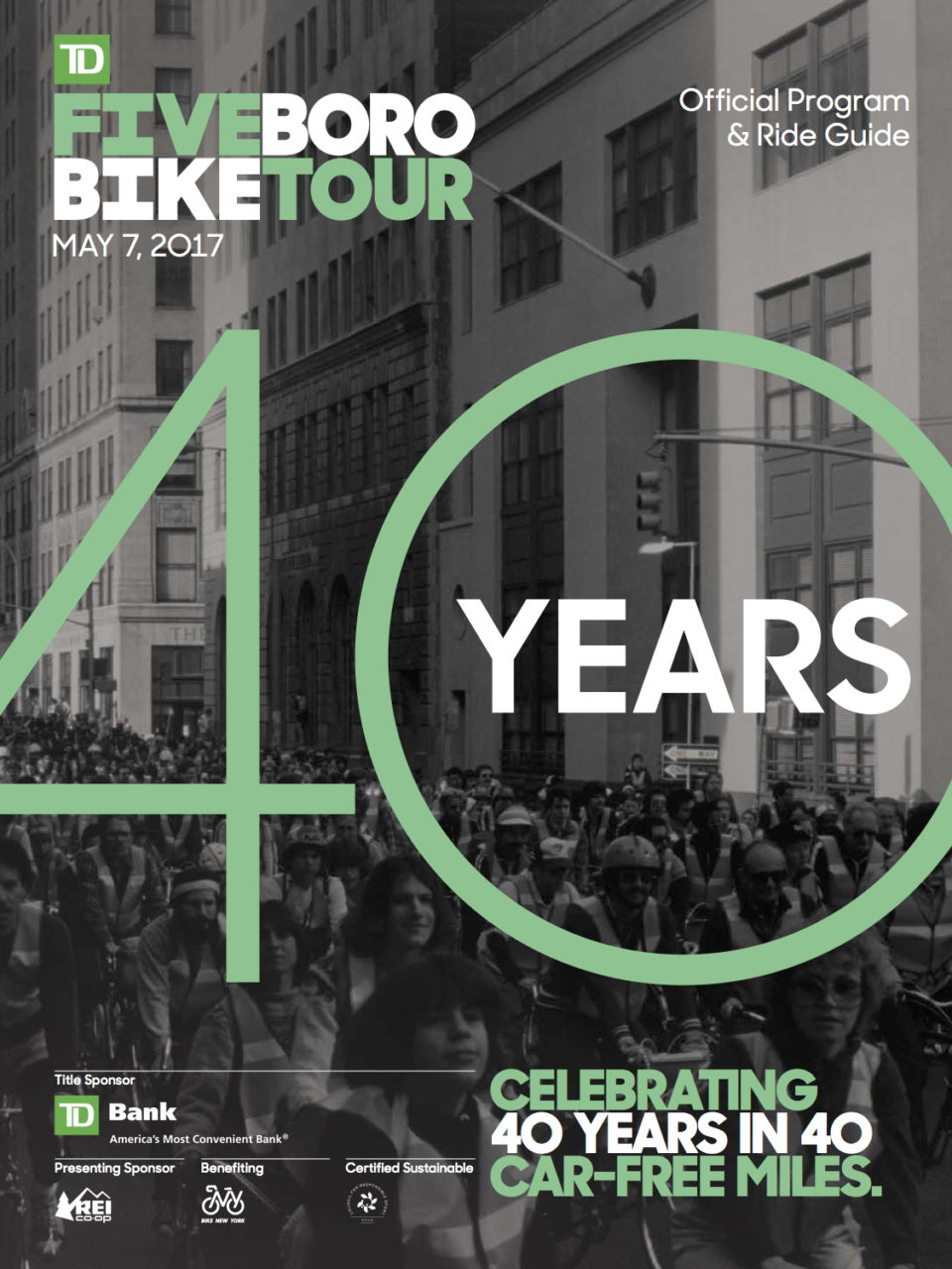 TD Five Boro Biek Tour Program cover