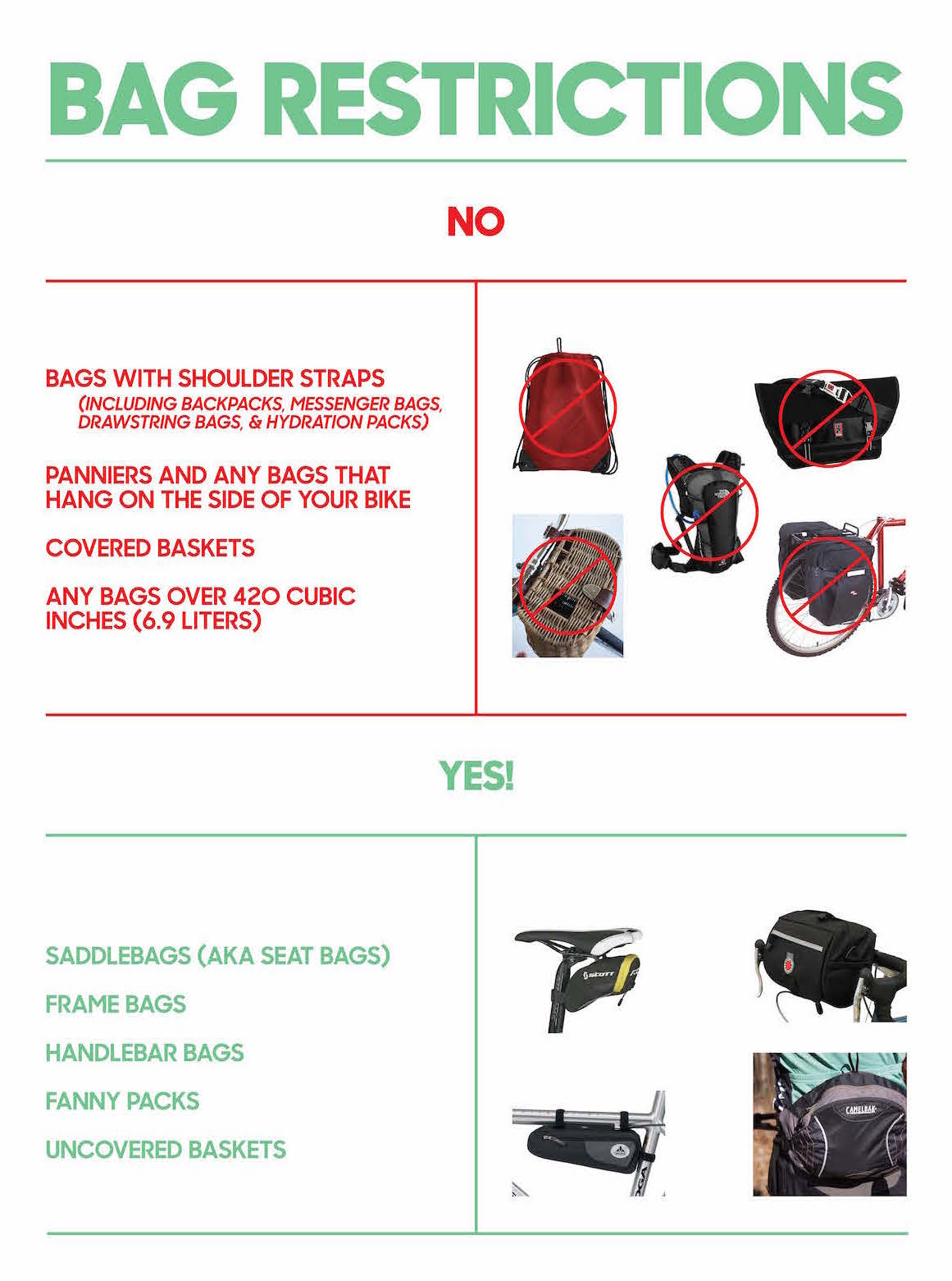 Bag Restrictions