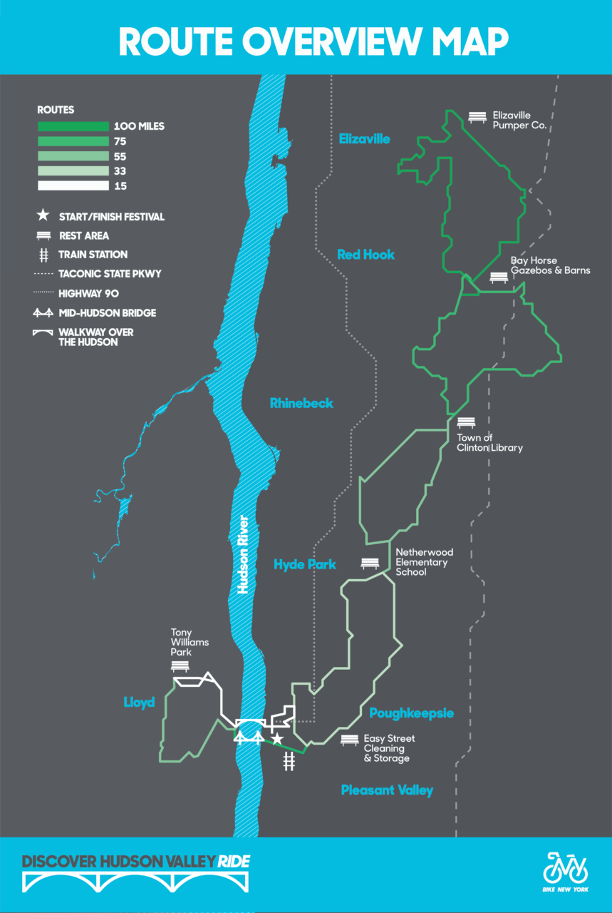 Discover Hudson Valley Ride route maps Bike New YorkBike New York