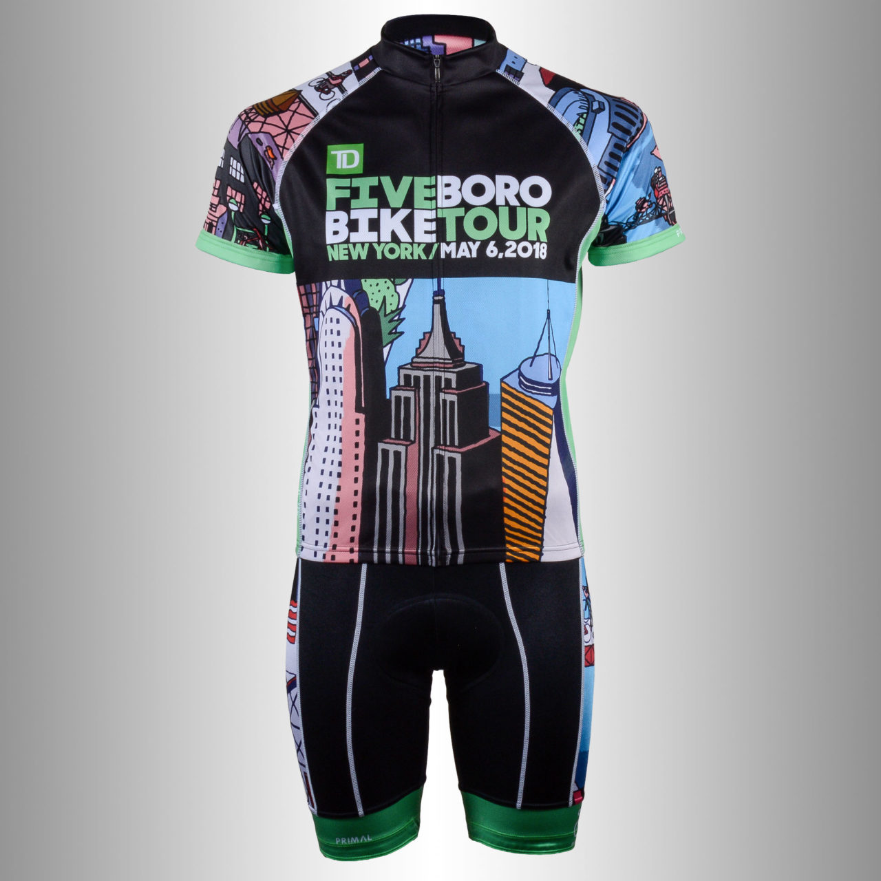 Designs for the 2018 TD Five Boro Bike Tour Registration Jersey