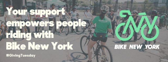 Your suppoer empowers people riding with Bike New York