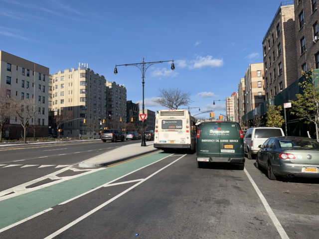 The city spent hundreds of millions rebuilding the Grand Concourse and all we got was a painted bike lane full of motor vehicles 